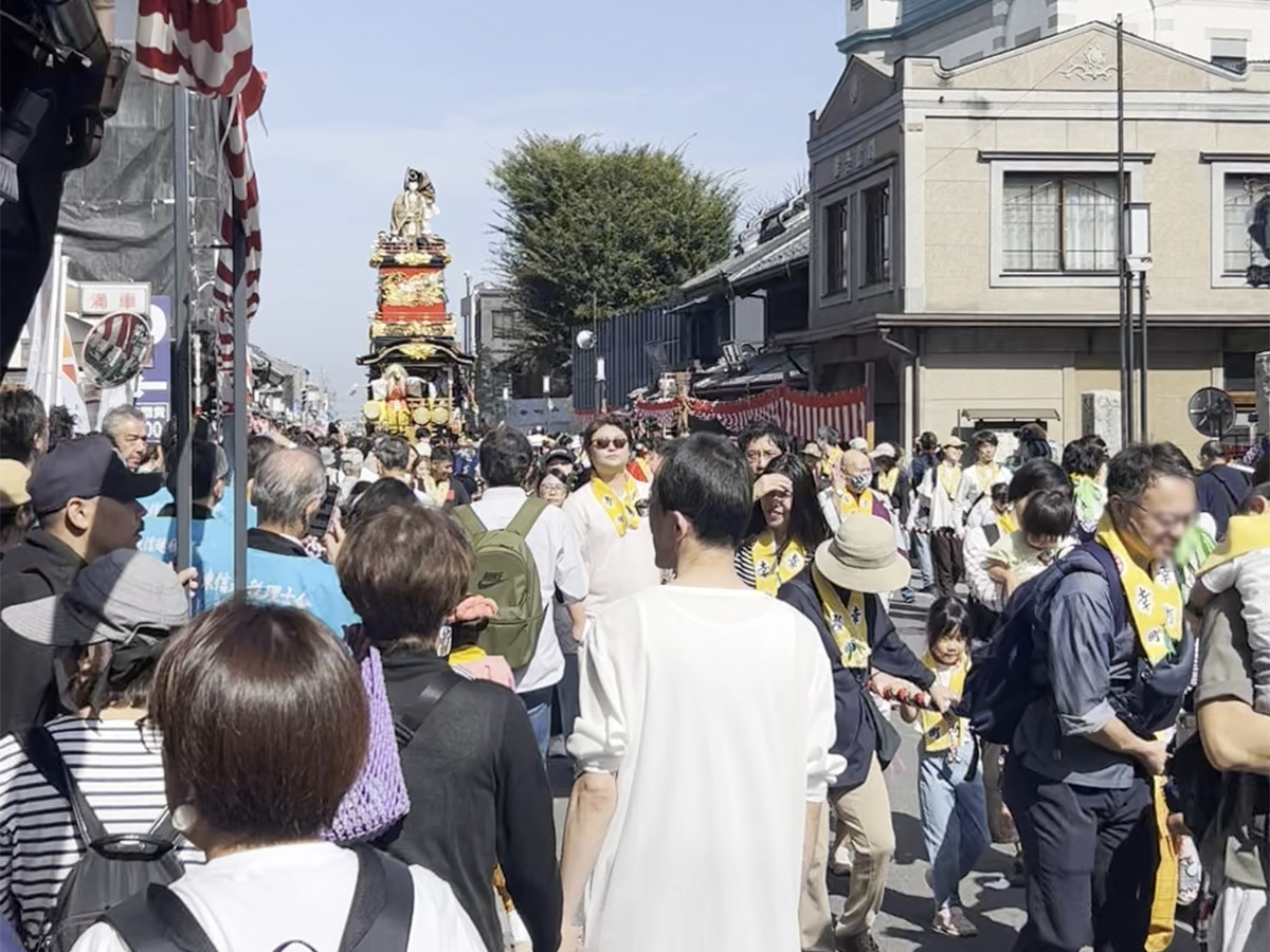 川越まつり 一番街付近