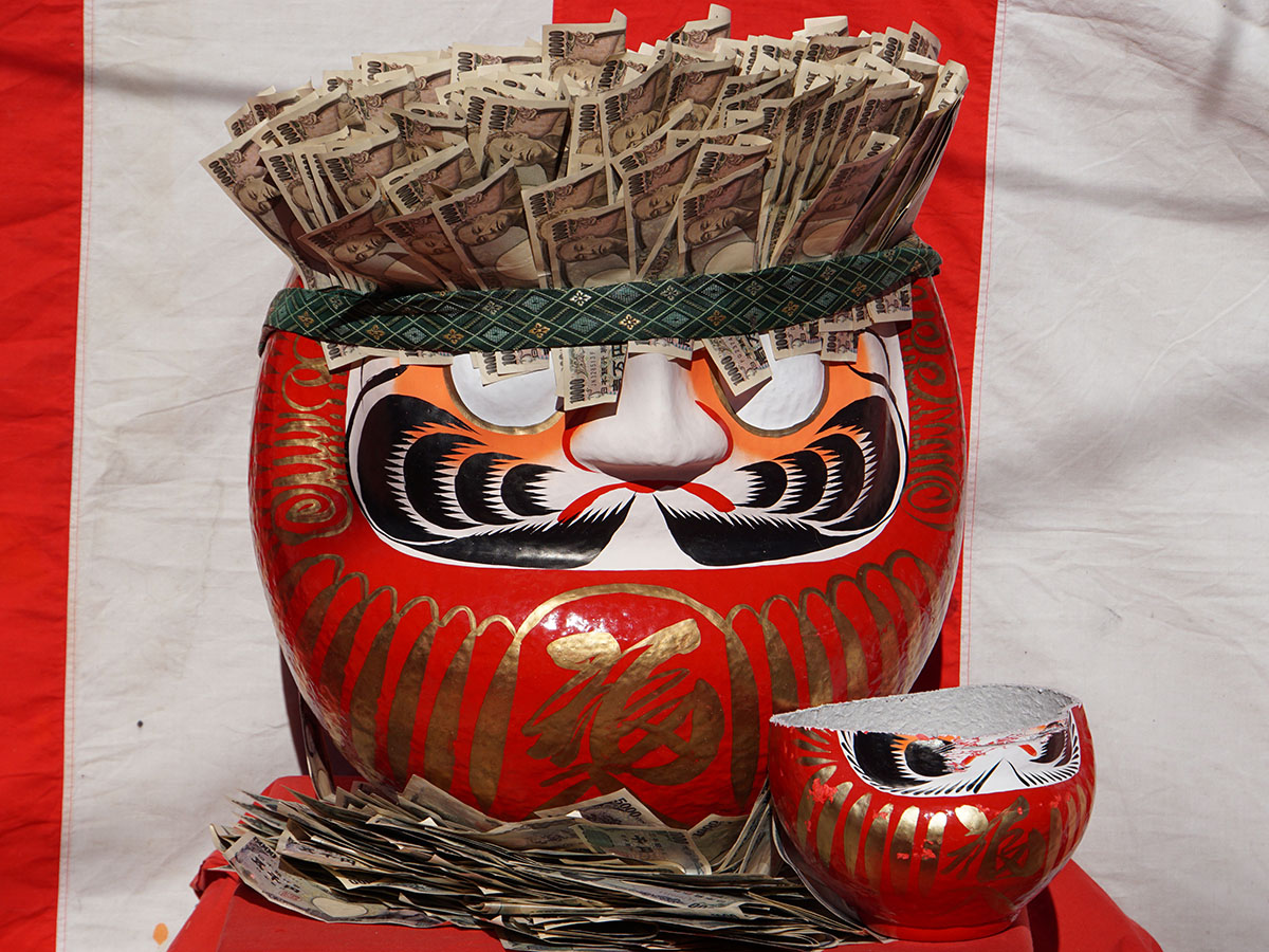 川越初大師 だるま市